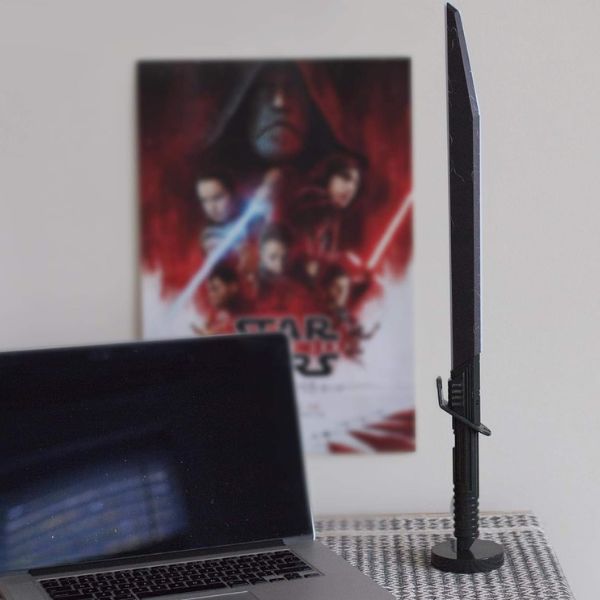 Star Wars Darksaber Desk Light - Illuminate your desk with the iconic Darksaber.