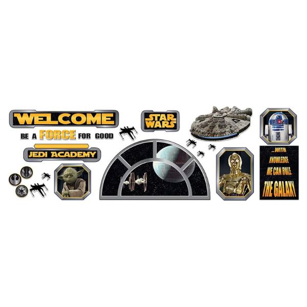 Elevate classroom vibes with our Star Wars Welcome Bulletin Set, the perfect male teacher gift for adding a touch of fandom to the learning environment.