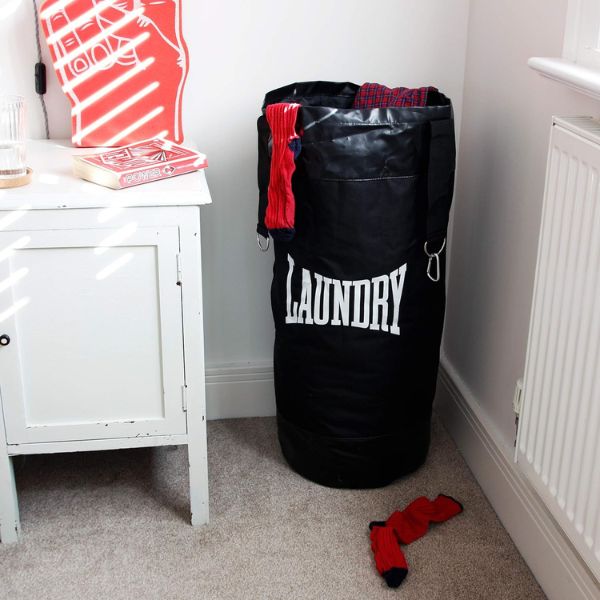 Suck UK Laundry Punching Bag, turning chores into a workout for a fun Father's Day.