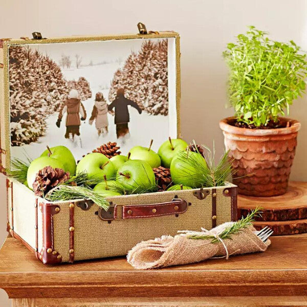 Innovative suitcase photo display, a unique travel-themed photo gift for mom