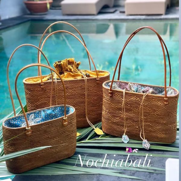 Summer Rattan Tote as a chic and functional gift for summer.