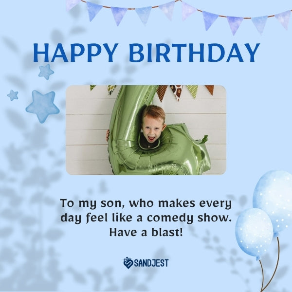 185 Funny Birthday Wishes for Son to Crack Him Up – Personalized Gifts ...