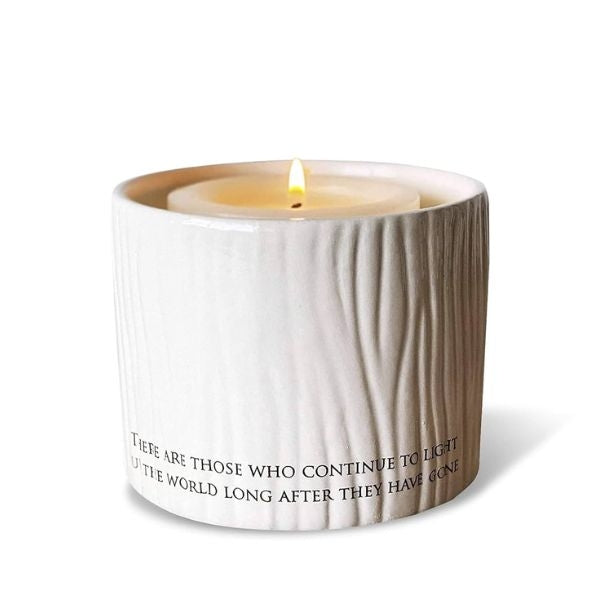 The Sympathy Votive Candle Holder offers solace and warmth, a perfect addition to in memory of mom gifts.