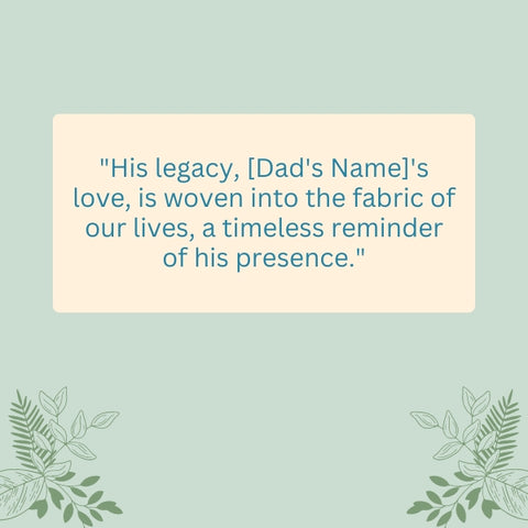 Condolence message for coworker on the loss of father; nature-themed background image.