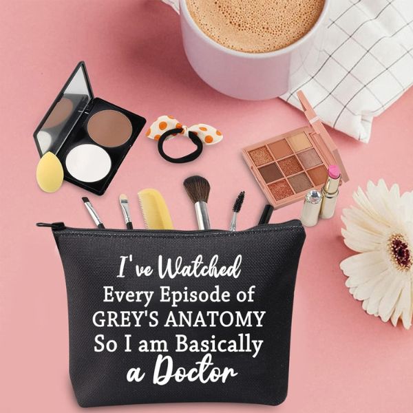 Bring humor to your daily routine with the TV Show Inspired Gift Funny Doctor Makeup Bag.