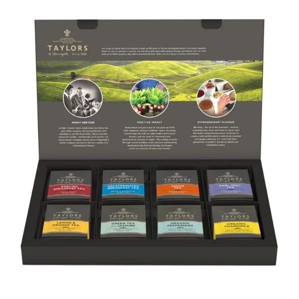 Indulge in a world of flavors with Taylors of Harrogate Assorted Specialty Teas Box, a delightful addition to teacher valentine gifts.