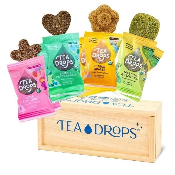 Tea Drops Medium Tea Assortment, a delightful best friend gift for tea lovers.