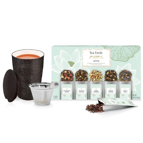 Tea Forte Single Steeps Starter Set, a flavorful and soothing mothers day gifts for grandma.