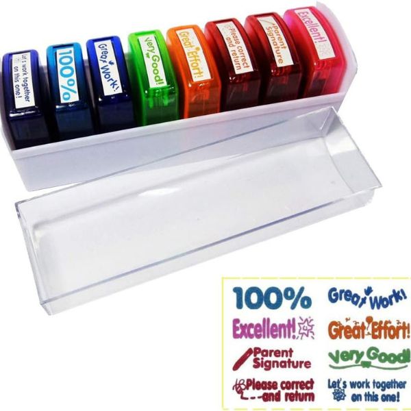 Boost teacher morale with our Self-Inking Motivation Stamp Set, an ideal male teacher gift for efficient and encouraging grading.