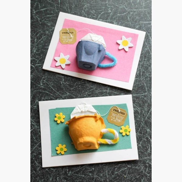 A Mother's Day card designed to look like a charming teacup.