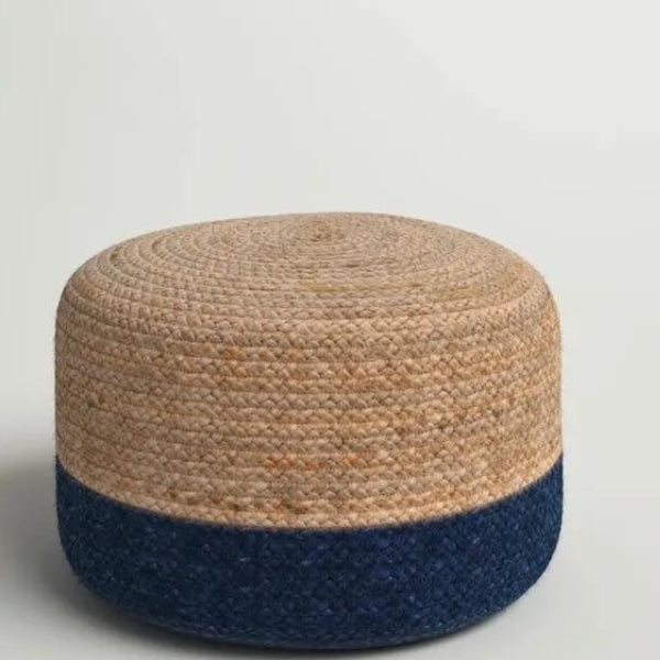 Teele Round Pouf Ottoman, modern home décor offering comfort and style in living spaces.