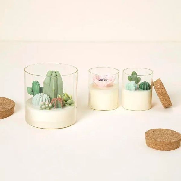 Terrarium Candle - decorative and unique mother's day gifts.