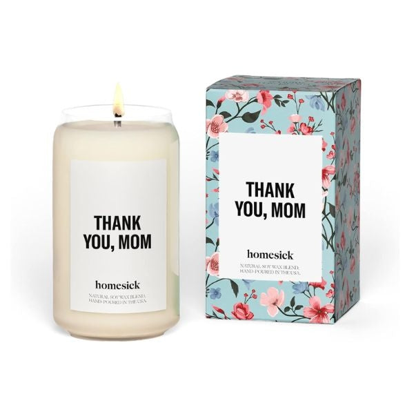 Thank You, Mom Candle, a warm and fragrant valentines gift for mom.