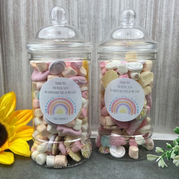 Convey gratitude with a Thank You Teacher Sweet Jar filled with sweet sentiments.