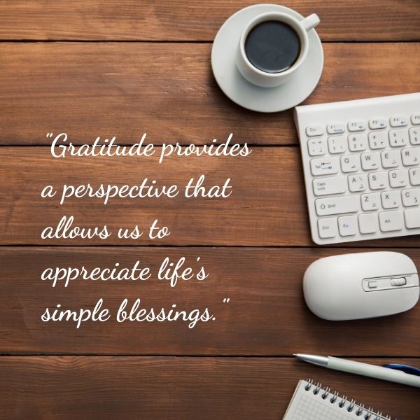 Quotes of gratitude for Thankful Thursday on a warm background.