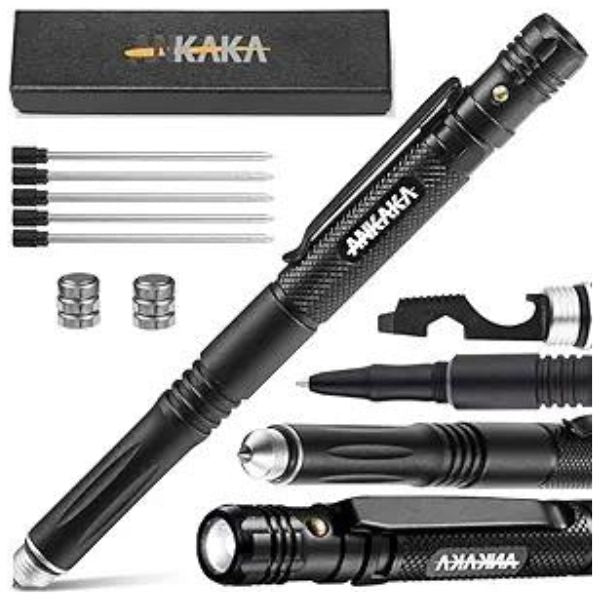 6-in-1 Tactical Pen, an ideal multipurpose police academy graduation gift