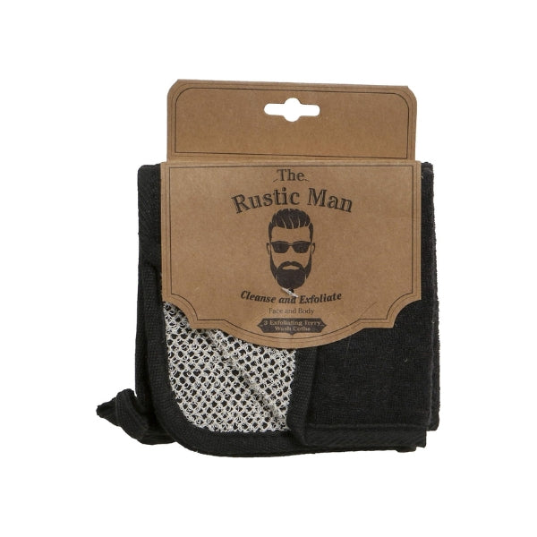 The Rustic Man Wash Cloths for Face and Body feature natural fibers, a great gift for men under $50.