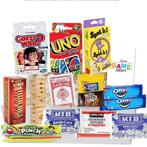 The Ultimate Game Night Gift Baskets, fun and entertainment for family gift basket ideas.