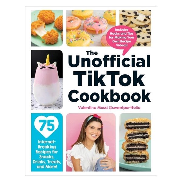 The Unofficial TikTok Cookbook is a trendy 21st birthday gift idea for social media enthusiasts.