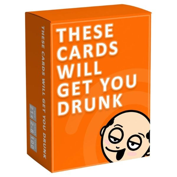 These Cards Will Get You Drunk game, lively New Year's Eve hostess gift.