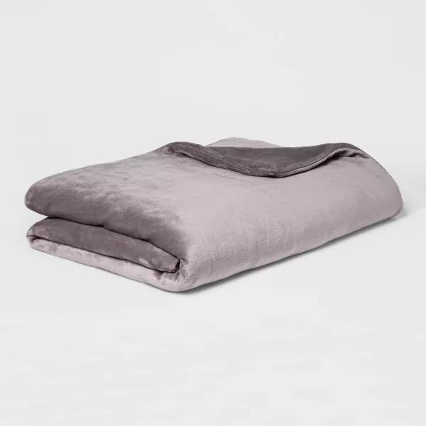 Threshold Microplush Weighted Blanket for extra comfort, a considerate option in gifts for new dads.