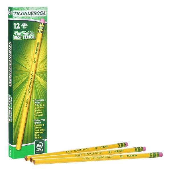 Classic and reliable, Ticonderoga Wood-Cased Pencils make a practical gift for teacher valentine gifts.