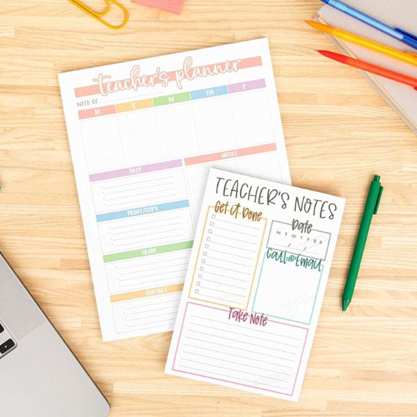 Tiny Expressions Teacher Notepad, perfect for jotting down daycare classroom notes.