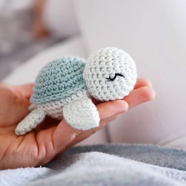 Tiny Turtle Crochet Pattern, a crafty and cute concept for turtle gifts.
