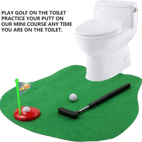 Toilet Golf for Bathroom Fun, a playful and entertaining Funny Retirement Gift, turns bathroom breaks into a golfing adventure