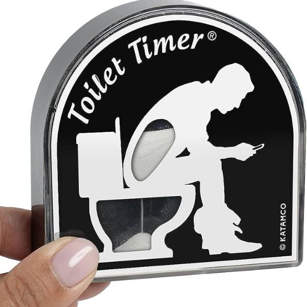 Close-up of the Toilet Timer for Him, making it an ideal pick from the Funny Gifts for Boyfriends collection.