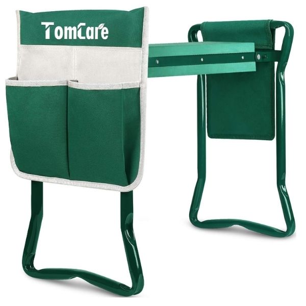TomCare Gardening Kneeler & Bench in use, a practical mothers day gifts for grandma for garden lovers.