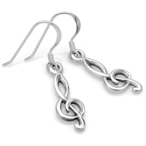 Adorn your ears with the Treble Clef Earrings, a chic and elegant statement for music enthusiasts with an eye for fashion.