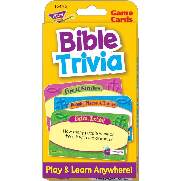 Trend Enterprises Bible Trivia Flash Cards, an engaging and educational Christian Easter gift for kids