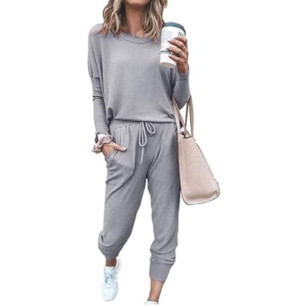 Two Piece Matching Sweatsuit - trendy and comfy apparel as a gift for sister in law.