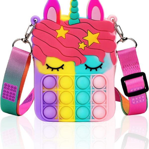 Unicorn Pop Purse is a playful and trendy purse, a cute big sister to be gift.