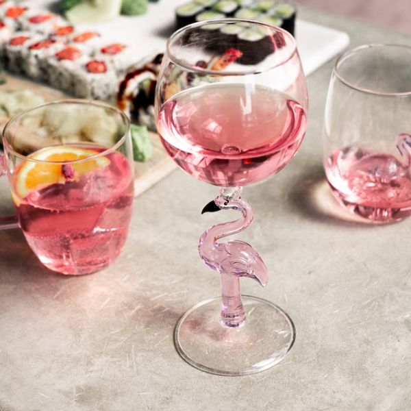 Unique Flamingo Gifts Flamingo Wine Glass is a stylish and quirky drinkware.