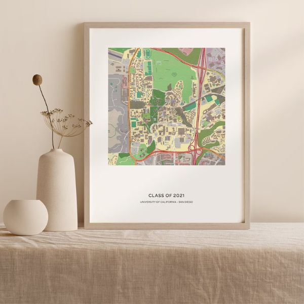 Commemorate their university journey with a customized University Map Print - a thoughtful graduation gift.