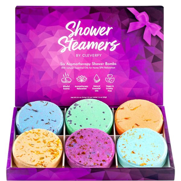 Variety Pack of 6 Shower Bombs, an invigorating birthday gift for daughter