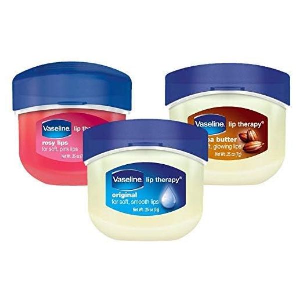 Vaseline Lip Therapy 0.25 Oz / 7g 3 Pack Bundle, a practical and soothing solution for doctors to keep their lips moisturized.