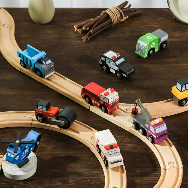 Excite your baby with our Vehicle Set - a fantastic Christmas gift that sparks imagination.