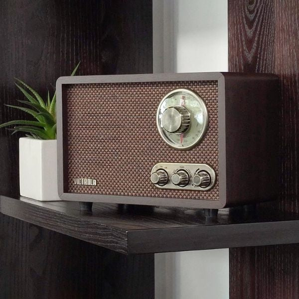 Vintage Bluetooth Speakers blend retro style with modern tech, an impressive gift for boyfriends' parents.