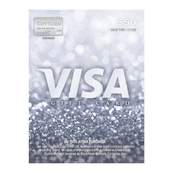 Visa Gift Card for flexible teacher appreciation gifts.