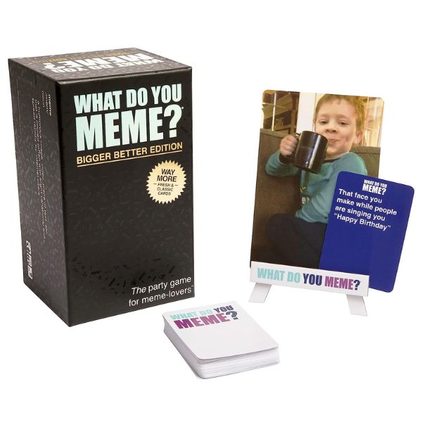 Take your meme game to the next level with WHAT DO YOU MEME? Bigger Better Edition, a hilariously expanded version for endless laughs.