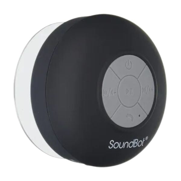 Water Resistant Bluetooth 3.0 Shower Speaker is a perfect Father's Day gift for dads  Caption: Elevate your dad's shower time with the Water Resistant Bluetooth 3.0 Shower Speaker