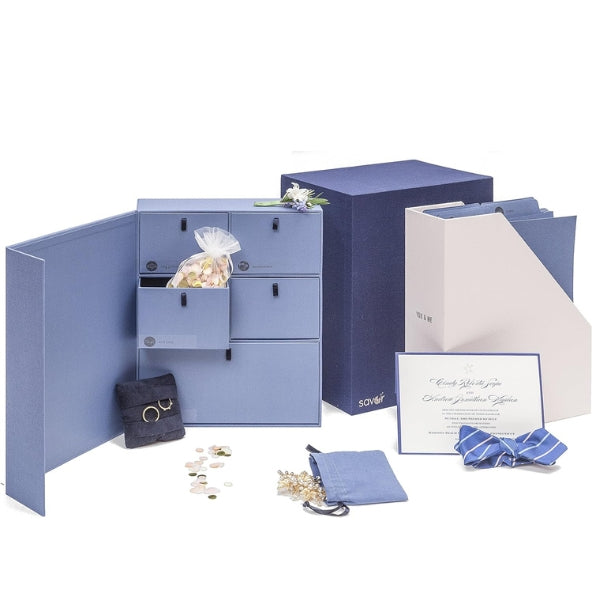 Wedding Deluxe Keepsake Box to store engagement and wedding memories.
