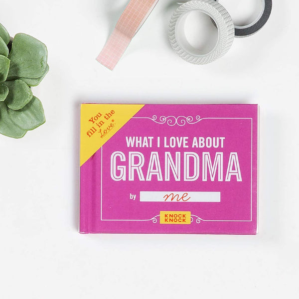 Cherished moments in 'What I Love About Grandma' book, an intimate gift for her.