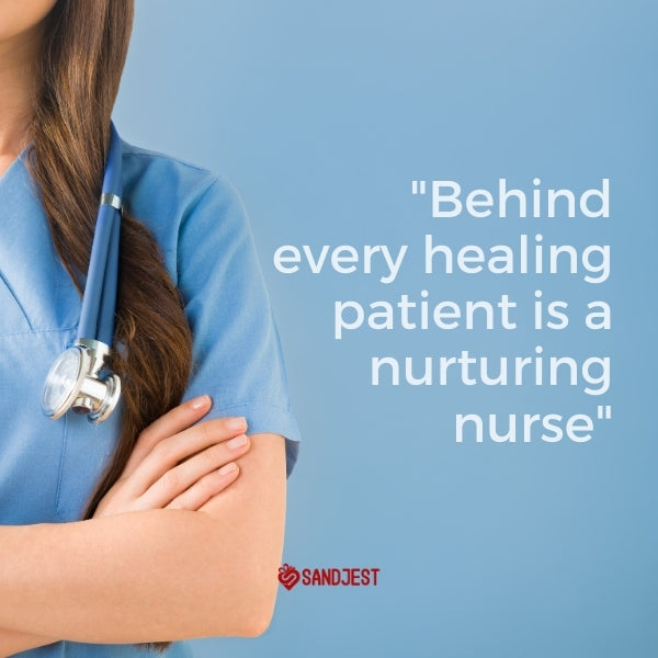 A nurturing nurse arms crossed, signifying the support behind every patient's recovery.