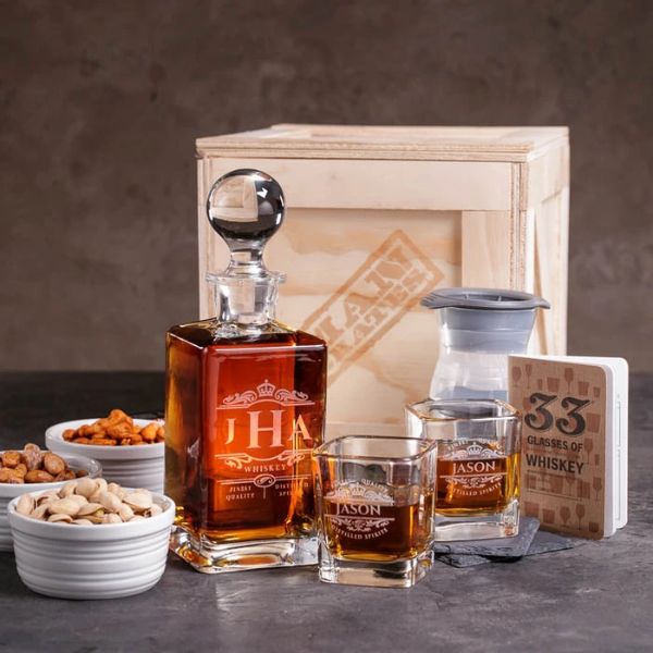 Whiskey Appreciation Crate is a perfect gift for whiskey enthusiasts.