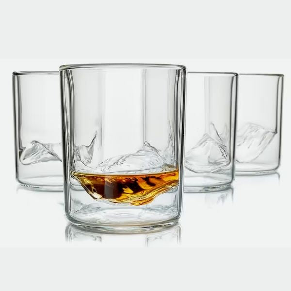 Whiskey Peaks the Rockies glasses a unique Valentine's Day gift for whiskey lovers
