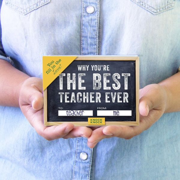 Gift a daily dose of inspiration with the "Why You’re The Best Teacher Ever" journal.